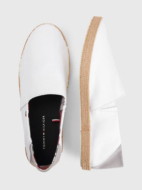 Tommy Hilfiger Essential Contrast Panel Espadrilles Günlük Ayakkabı Erkek Beyaz | TH316IJO