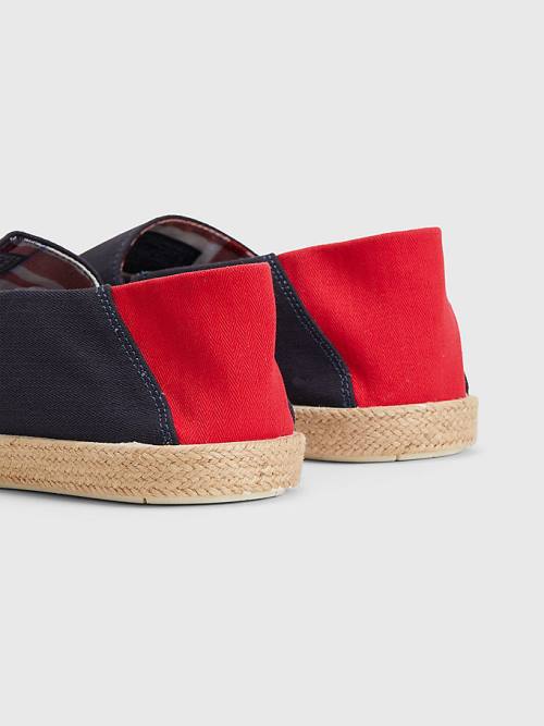 Tommy Hilfiger Essential Contrast Panel Espadrilles Günlük Ayakkabı Erkek Mavi | TH935QVL