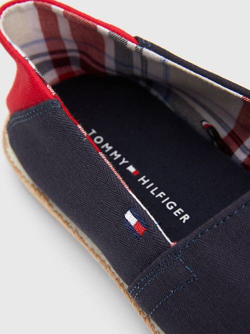 Tommy Hilfiger Essential Contrast Panel Espadrilles Günlük Ayakkabı Erkek Mavi | TH935QVL