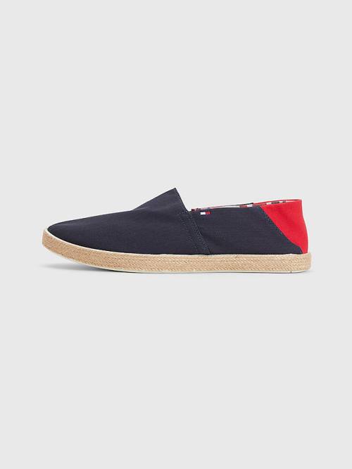 Tommy Hilfiger Essential Contrast Panel Espadrilles Günlük Ayakkabı Erkek Mavi | TH935QVL