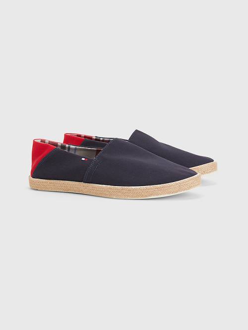 Tommy Hilfiger Essential Contrast Panel Espadrilles Günlük Ayakkabı Erkek Mavi | TH935QVL