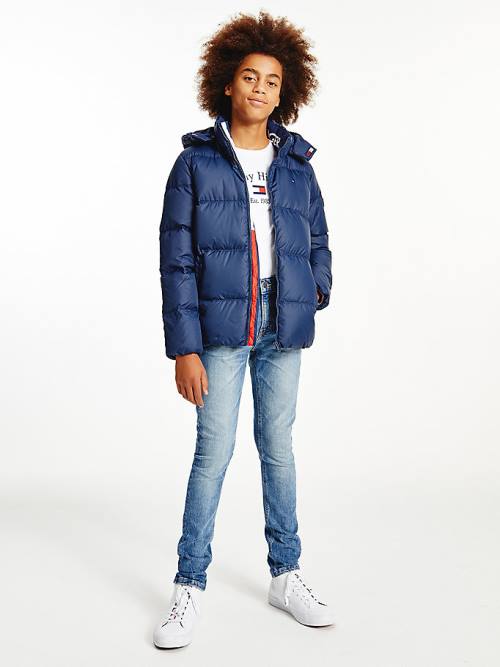 Tommy Hilfiger Essential Down Ceket Erkek Çocuk Mavi | TH380VMR