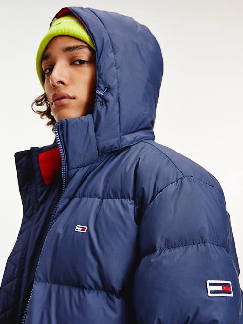 Tommy Hilfiger Essential Down Parka Ceket Erkek Mavi | TH348VDB