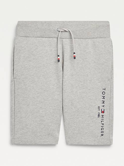 Tommy Hilfiger Essential Drawstring Sweat Shorts Pantolon Erkek Çocuk Gri | TH746XBF