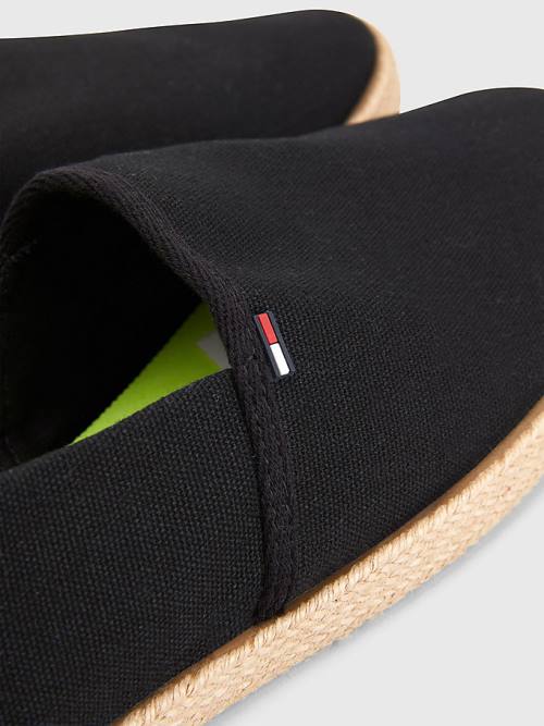 Tommy Hilfiger Essential Espadrilles Günlük Ayakkabı Erkek Siyah | TH795NCX