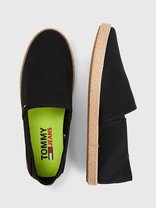 Tommy Hilfiger Essential Espadrilles Günlük Ayakkabı Erkek Siyah | TH795NCX