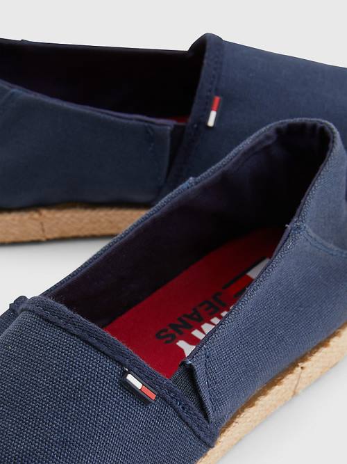 Tommy Hilfiger Essential Espadrilles Günlük Ayakkabı Erkek Mavi | TH984RMV