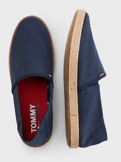 Tommy Hilfiger Essential Espadrilles Günlük Ayakkabı Erkek Mavi | TH984RMV