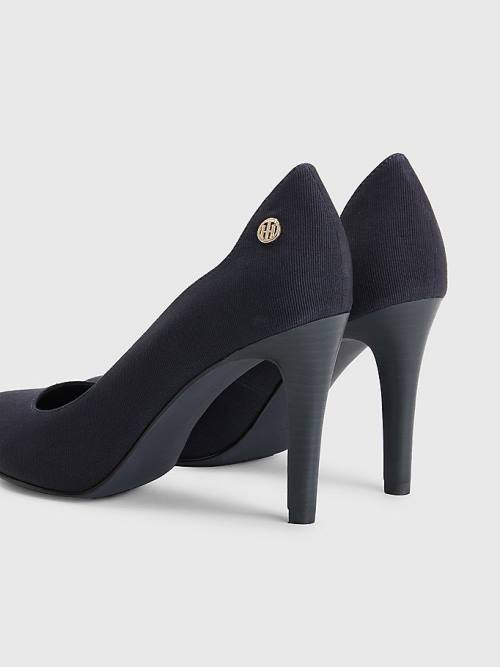 Tommy Hilfiger Essential High Pumps Topuklu Ayakkabı Kadın Mavi | TH630RVD