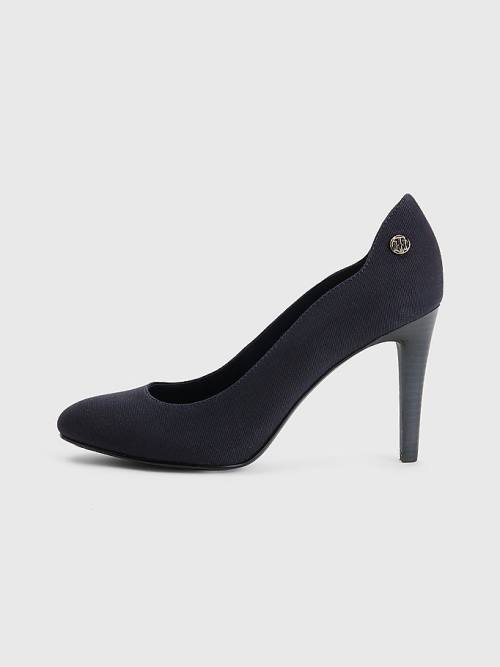 Tommy Hilfiger Essential High Pumps Topuklu Ayakkabı Kadın Mavi | TH630RVD