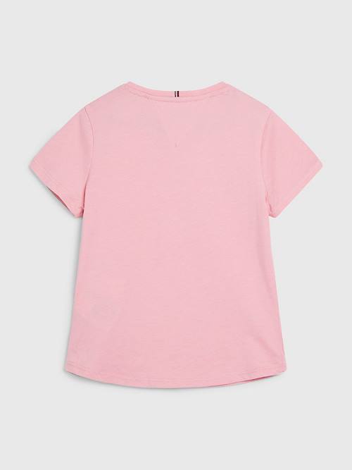 Tommy Hilfiger Essential Knit Tişört Kiz Çocuk Pembe | TH789EFT