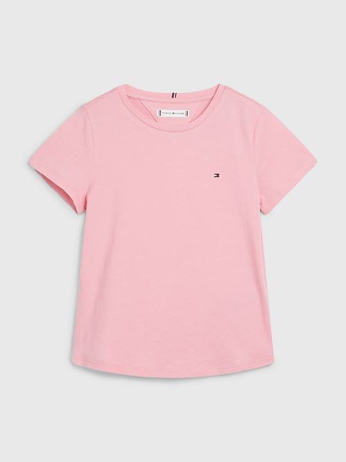 Tommy Hilfiger Essential Knit Tişört Kiz Çocuk Pembe | TH789EFT