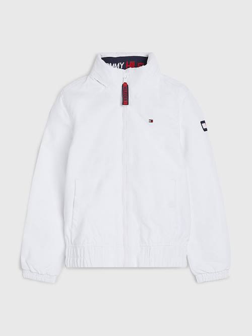 Tommy Hilfiger Essential Kukuletalı Ceket Erkek Çocuk Beyaz | TH702WDV