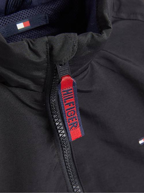 Tommy Hilfiger Essential Kukuletalı Ceket Erkek Çocuk Siyah | TH786XYV