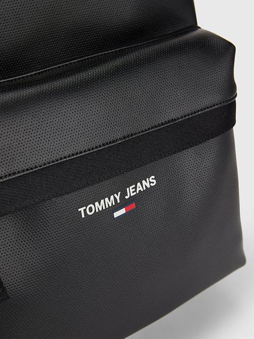 Tommy Hilfiger Essential Logo Backpack Çanta Erkek Siyah | TH520RLV