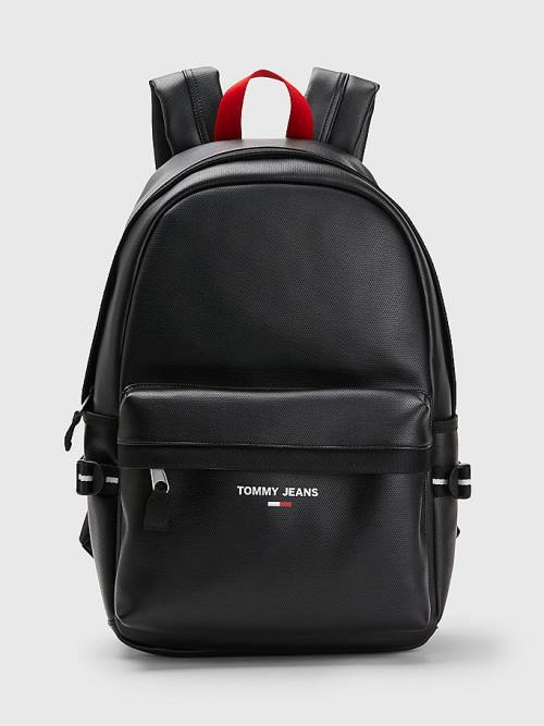 Tommy Hilfiger Essential Logo Backpack Çanta Erkek Siyah | TH520RLV