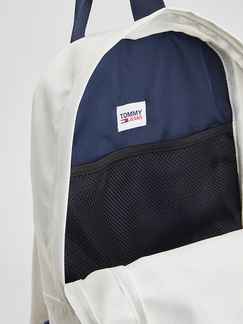 Tommy Hilfiger Essential Logo Backpack Çanta Kadın Beyaz | TH596XGY