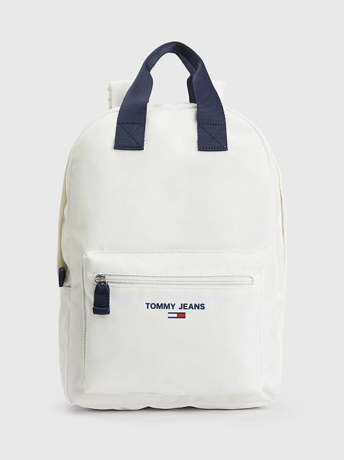 Tommy Hilfiger Essential Logo Backpack Çanta Kadın Beyaz | TH596XGY