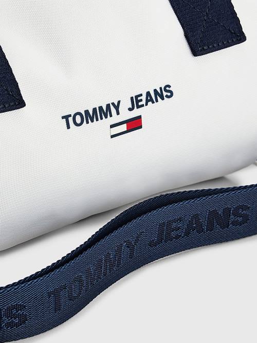 Tommy Hilfiger Essential Logo Crossover Çanta Kadın Beyaz | TH970TAV