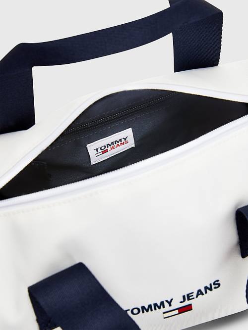 Tommy Hilfiger Essential Logo Crossover Çanta Kadın Beyaz | TH970TAV