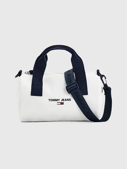 Tommy Hilfiger Essential Logo Crossover Çanta Kadın Beyaz | TH970TAV