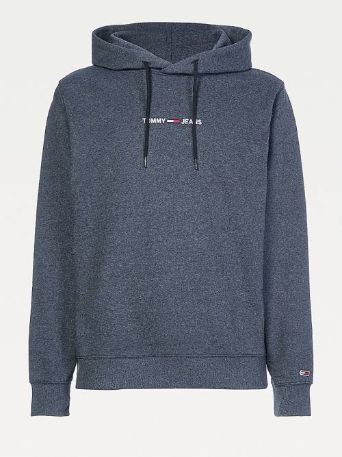 Tommy Hilfiger Essential Logo Kapüşonlu Sweatshirt Erkek Siyah | TH907NTM