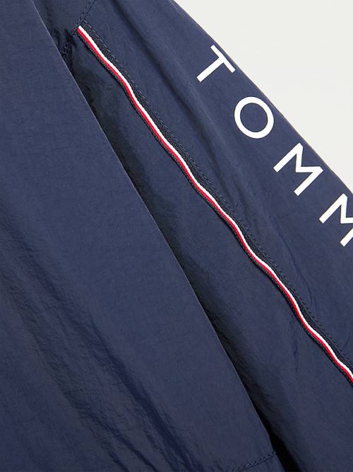 Tommy Hilfiger Essential Logo Recycled Parça Ceket Kiz Çocuk Mavi | TH521UKW