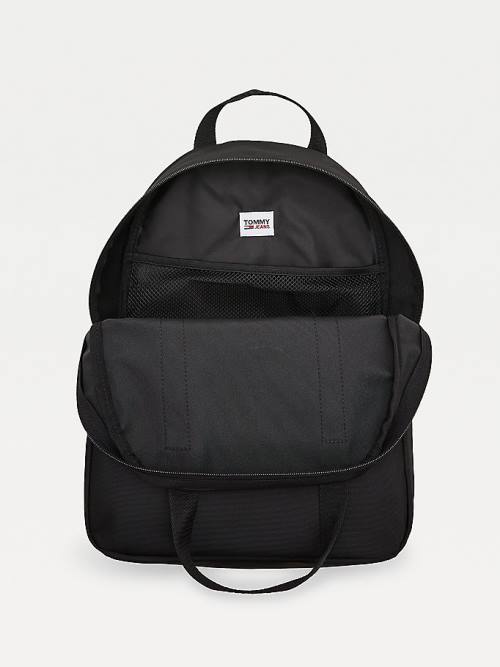 Tommy Hilfiger Essential Logo Tape Backpack Çanta Kadın Siyah | TH657XKP