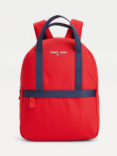 Tommy Hilfiger Essential Logo Tape Backpack Çanta Kadın Mavi | TH792FRZ