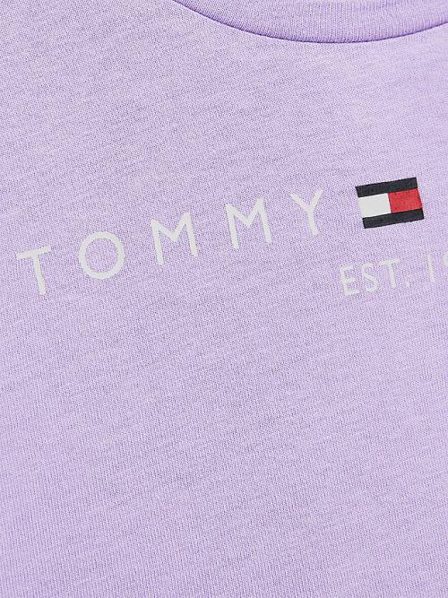 Tommy Hilfiger Essential Logo Tişört Kiz Çocuk Mor | TH908RYD