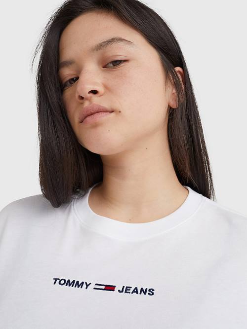 Tommy Hilfiger Essential Long Sleeve Tişört Kadın Beyaz | TH079NOM