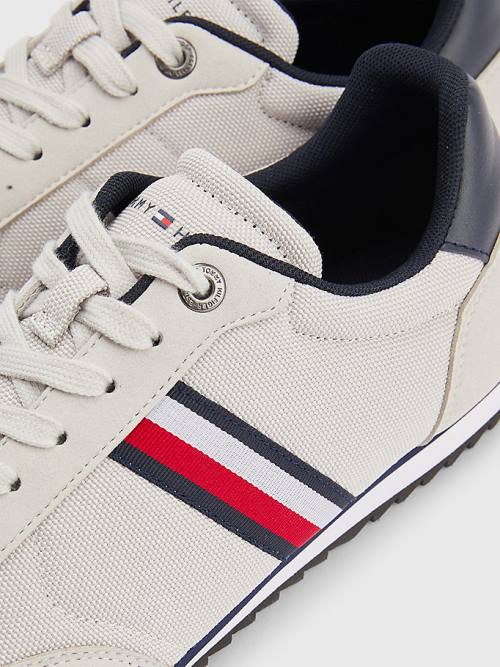 Tommy Hilfiger Essential Mesh Signature Tape Spor Ayakkabı Erkek Gri | TH307FEI