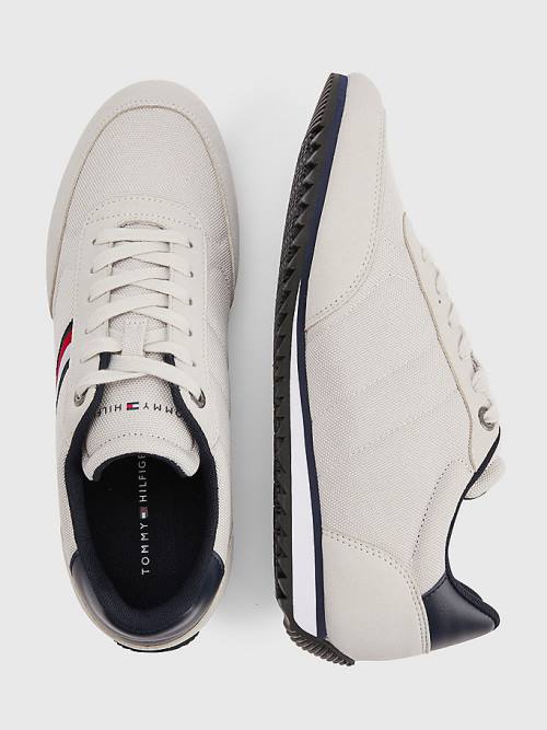 Tommy Hilfiger Essential Mesh Signature Tape Spor Ayakkabı Erkek Gri | TH307FEI