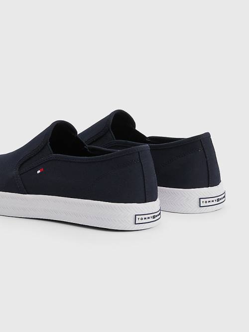 Tommy Hilfiger Essential Nautical Slip-On Spor Ayakkabı Kadın Mavi | TH921BDE