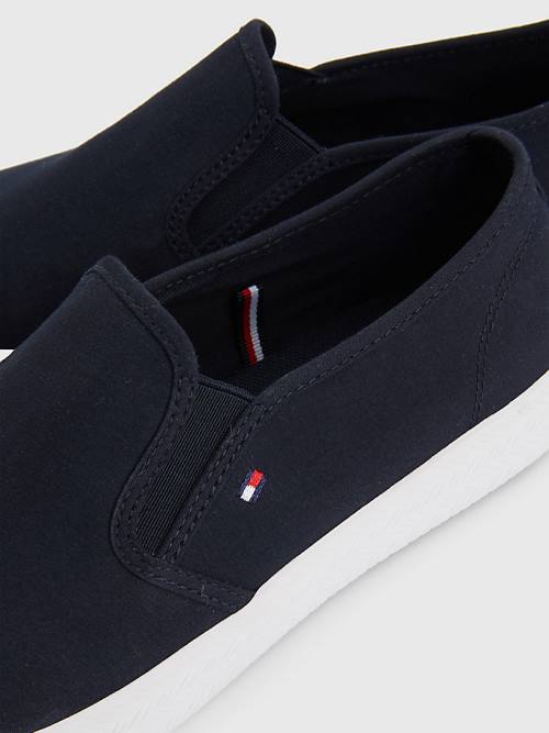 Tommy Hilfiger Essential Nautical Slip-On Spor Ayakkabı Kadın Mavi | TH921BDE