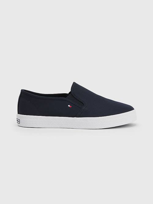 Tommy Hilfiger Essential Nautical Slip-On Spor Ayakkabı Kadın Mavi | TH921BDE