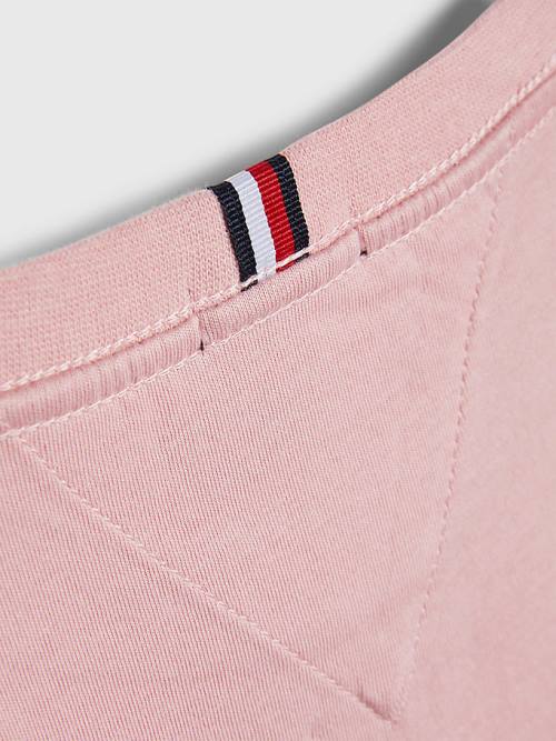 Tommy Hilfiger Essential Organic Pamuklu Tişört Erkek Çocuk Pembe | TH061KCT