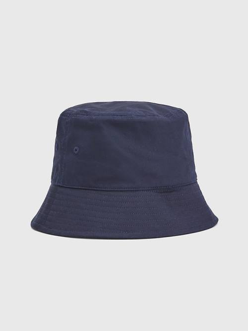 Tommy Hilfiger Essential Organic Pamuklu Bucket Şapka Kadın Mavi | TH539XAO