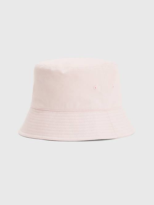 Tommy Hilfiger Essential Organic Pamuklu Bucket Şapka Kadın Pembe | TH926TSG