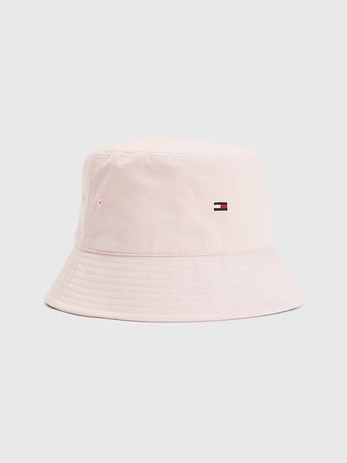 Tommy Hilfiger Essential Organic Pamuklu Bucket Şapka Kadın Pembe | TH926TSG