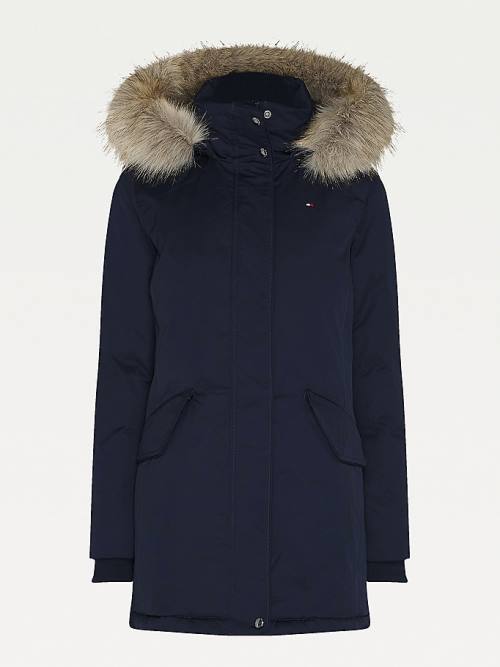 Tommy Hilfiger Essential Padded Parka Kaban Kadın Mavi | TH039QMO