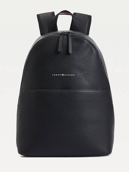 Tommy Hilfiger Essential Pebble Grain Backpack Çanta Erkek Siyah | TH263YAU