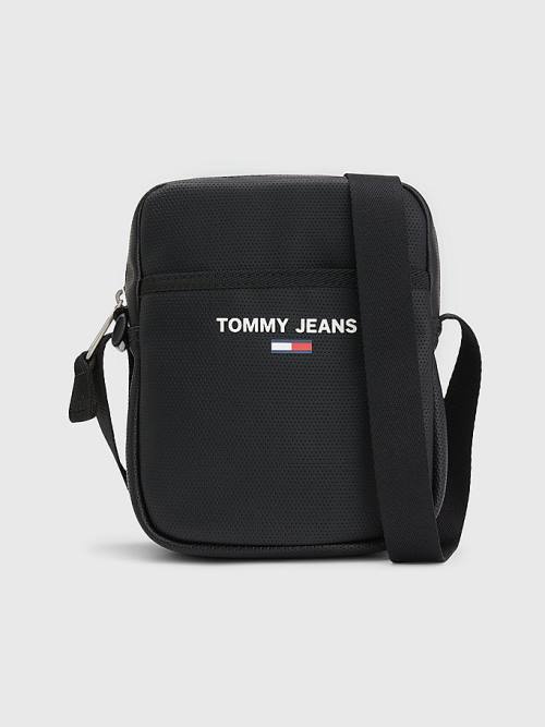 Tommy Hilfiger Essential Perforated Reporter Çanta Erkek Siyah | TH631WJH