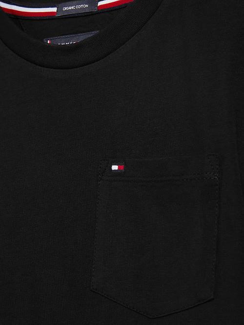 Tommy Hilfiger Essential Pocket Tişört Erkek Çocuk Siyah | TH803NYI