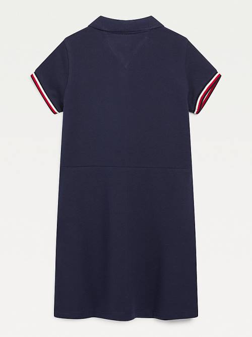 Tommy Hilfiger Essential Polo Elbise Kiz Çocuk Mavi | TH264LQE