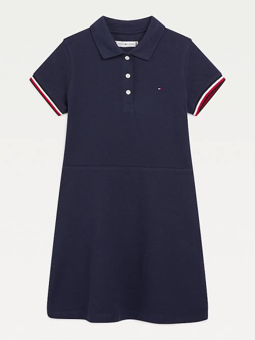 Tommy Hilfiger Essential Polo Elbise Kiz Çocuk Mavi | TH264LQE