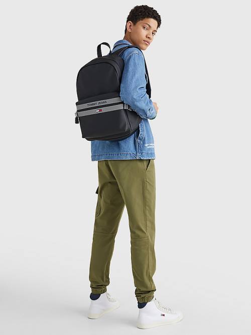 Tommy Hilfiger Essential Reflective Backpack Çanta Erkek Siyah | TH124XJN