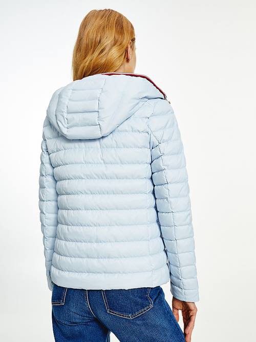 Tommy Hilfiger Essential Removable Hood Down Ceket Kadın Mavi | TH124WHP