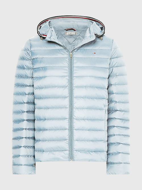 Tommy Hilfiger Essential Removable Hood Down Ceket Kadın Mavi | TH124WHP