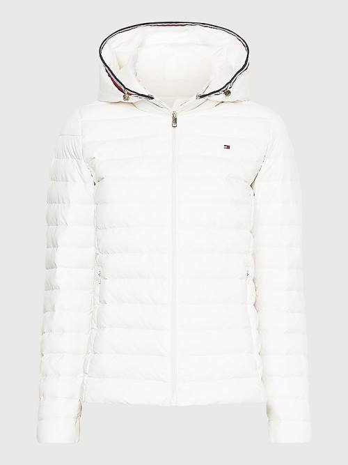 Tommy Hilfiger Essential Removable Hood Down Ceket Kadın Beyaz | TH482GQN